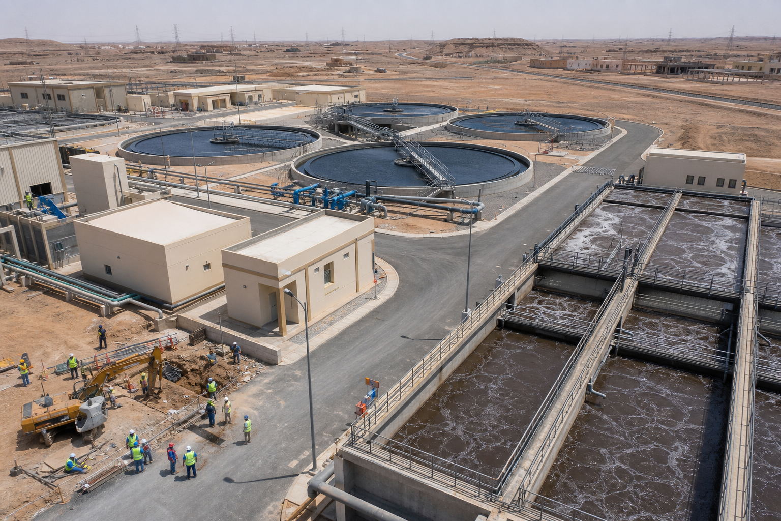 Sewage Treatment Plant in Al Rass Province