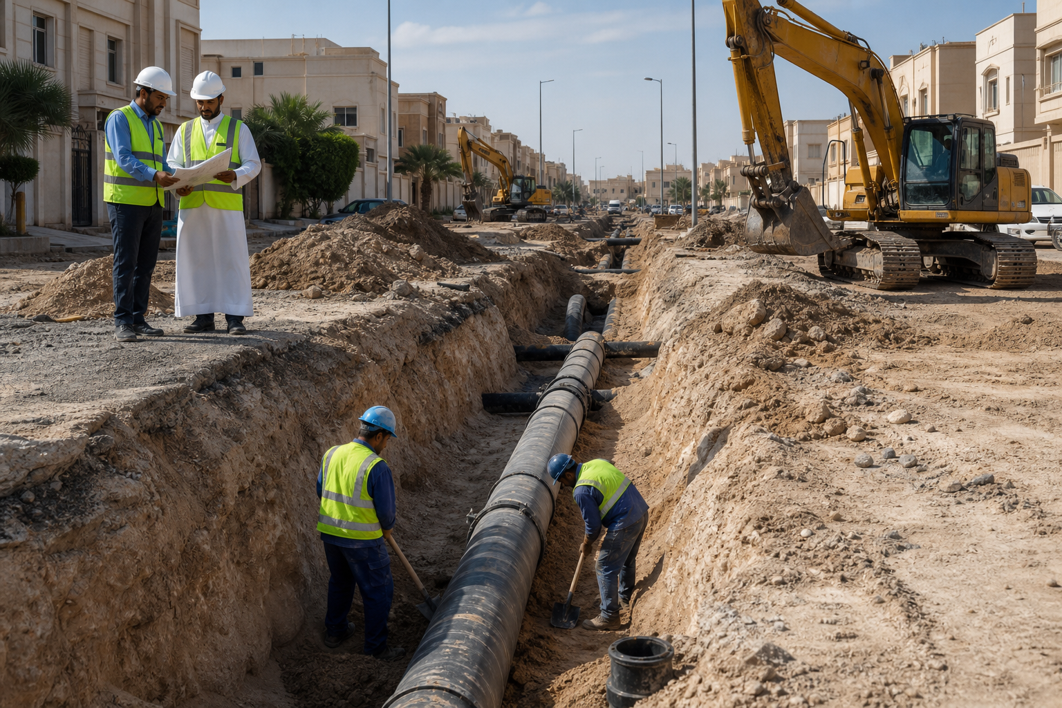 Sewage Network in Riyadh City