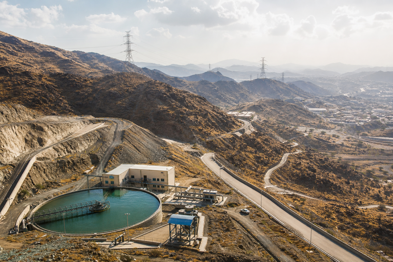 Water & Sewage Network (Study & Design)  of Centers (Taif - Bahah) & Centers (Taif - Riyadh)