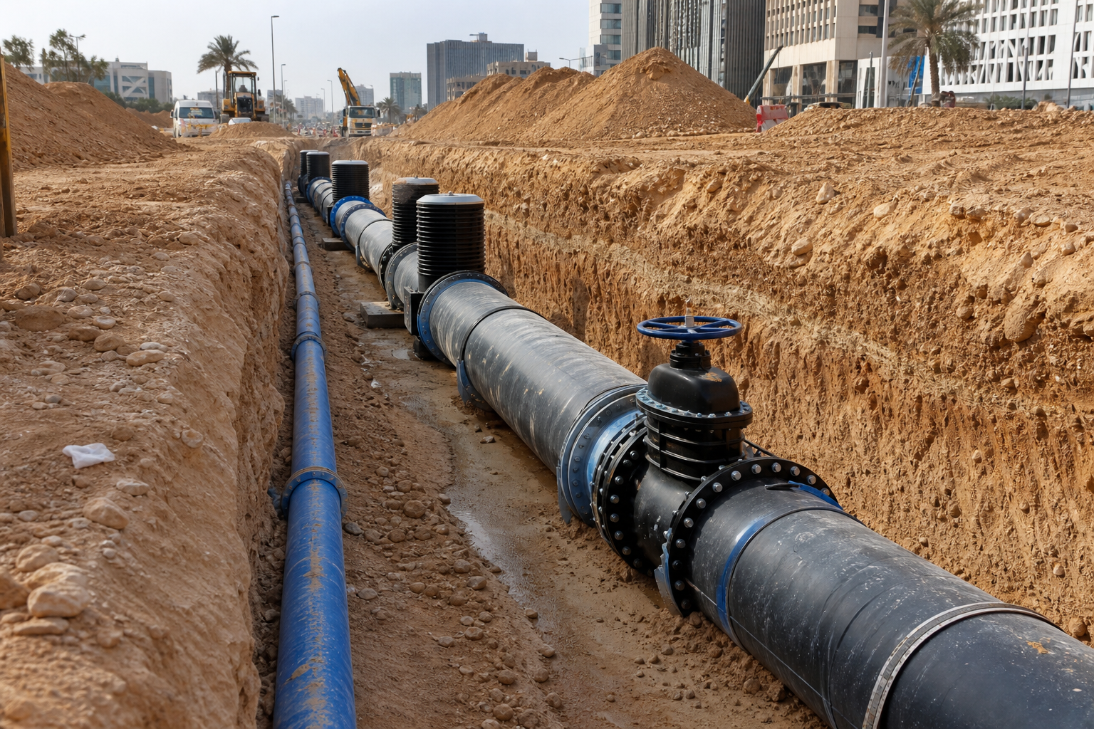 Water Networks for Noor, Olaya and Northern Terminal