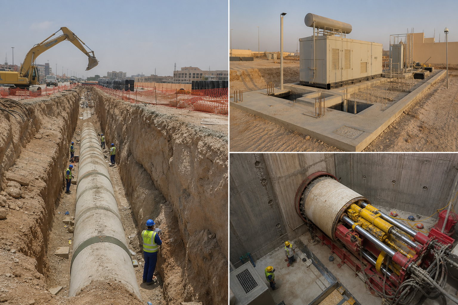 Sewerage Network in East Riyadh