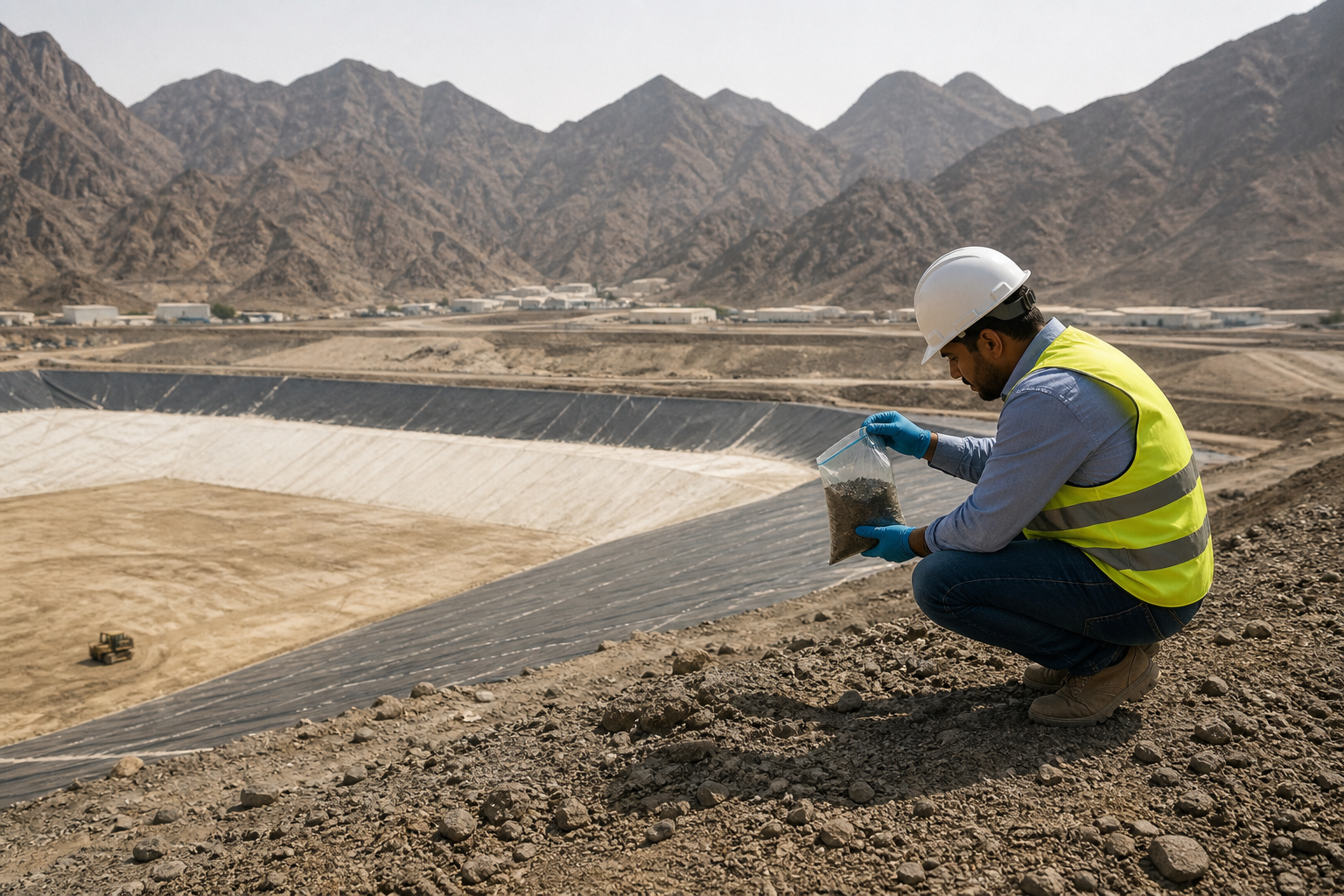 Sanitary landfill in Makkah City