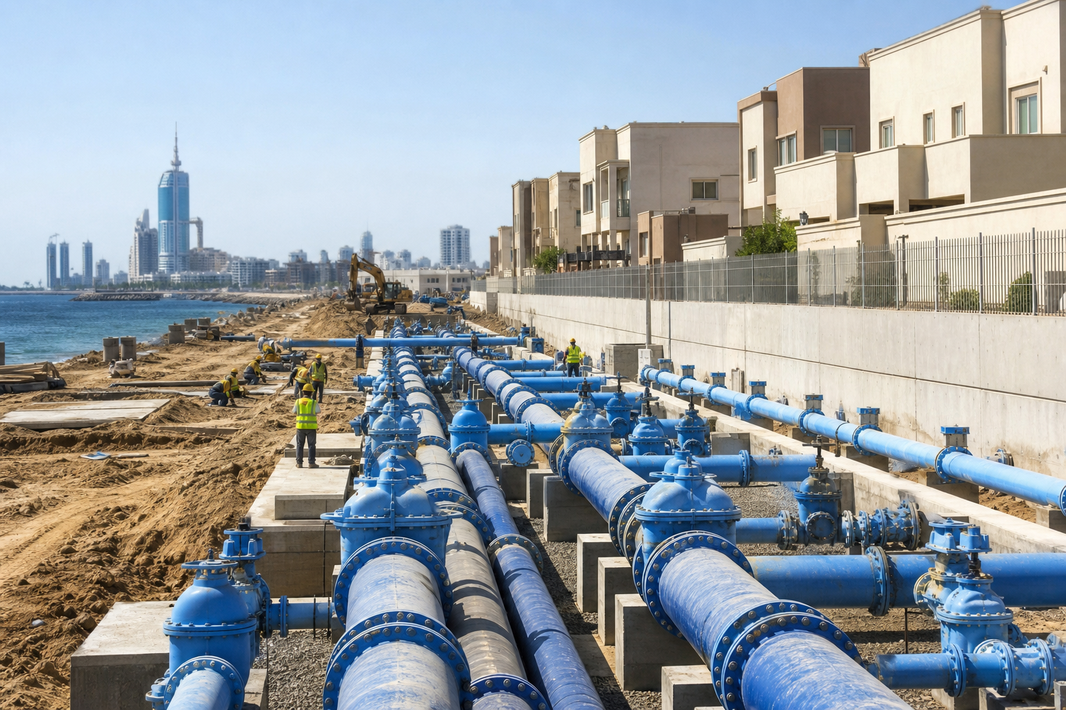 Water Networks and the Feeder Line for (7) Projects