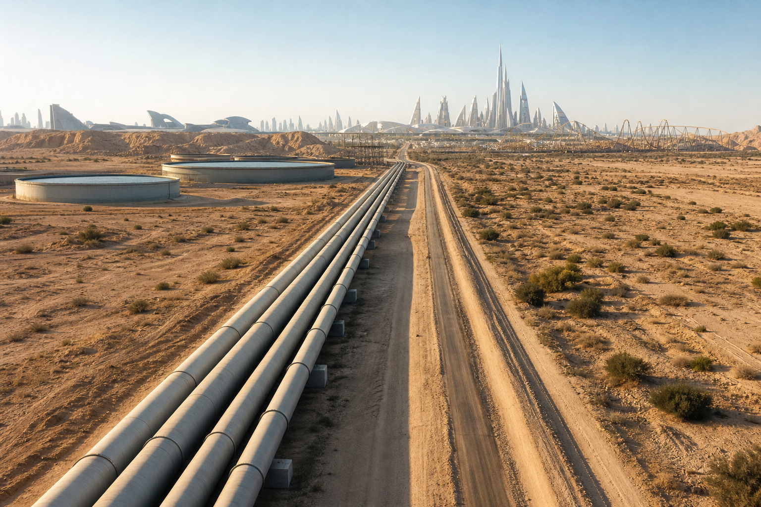 Water Transmission System from Dirab Plant to Qiddiya